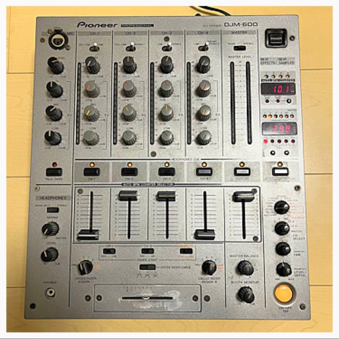 【ジャンク品】Pioneer DJM-600 DJミキサー