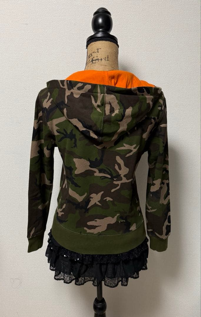 y2k 00s❤︎ノームコア ラルフローレン 迷彩 ジップアップ パーカー