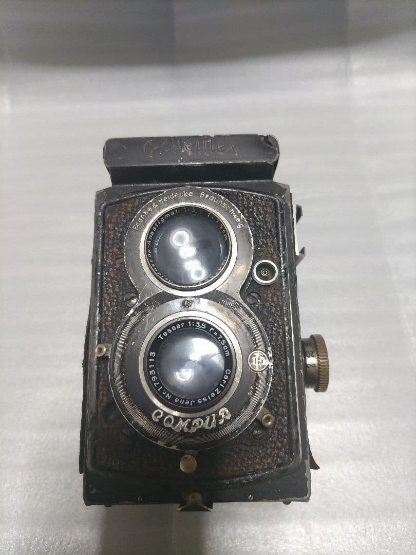 ジャンク！ローライフレックスCompur二眼レフカメラ F=75mm f/3.5