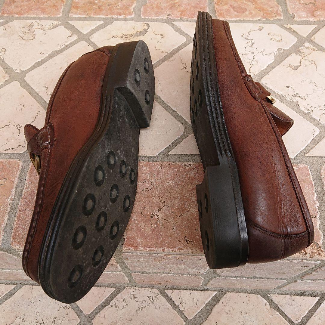 サルヴァトーレ フェラガモ メンズ ローファー レザー ガンチーニ 　24.5