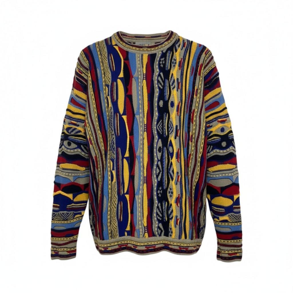 COOGI クージー 3Dニット　カラフル セーター　XL コットン