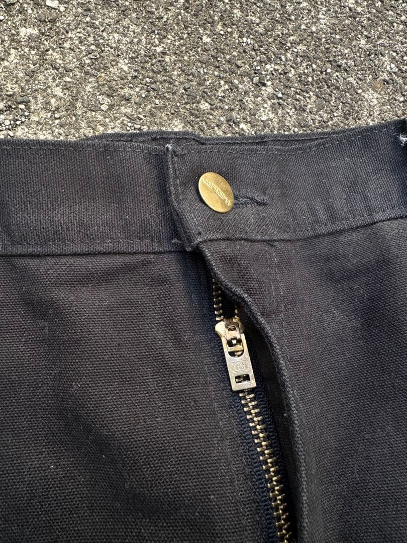 フ*※様 Carhartt B01-BLK ルーズフィット ブラックパンツ 34