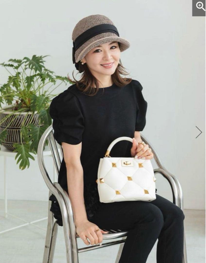 【新品】kozue×Donobanコラボ リボンクロッシュハット グレー