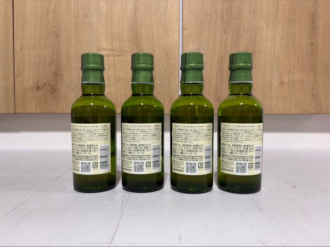ひ*0様 白州　シングルモルトウイスキー　ミニボトル　180ml 4本