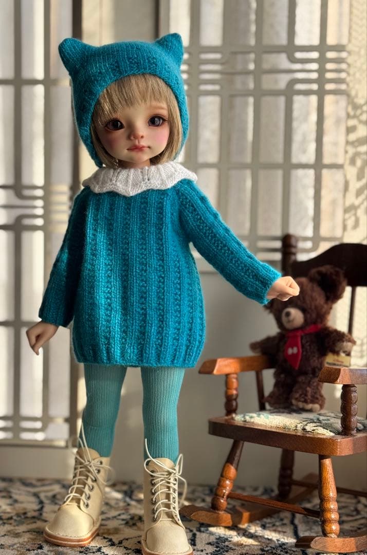 うず　ニット2点（グレー・ブルー）