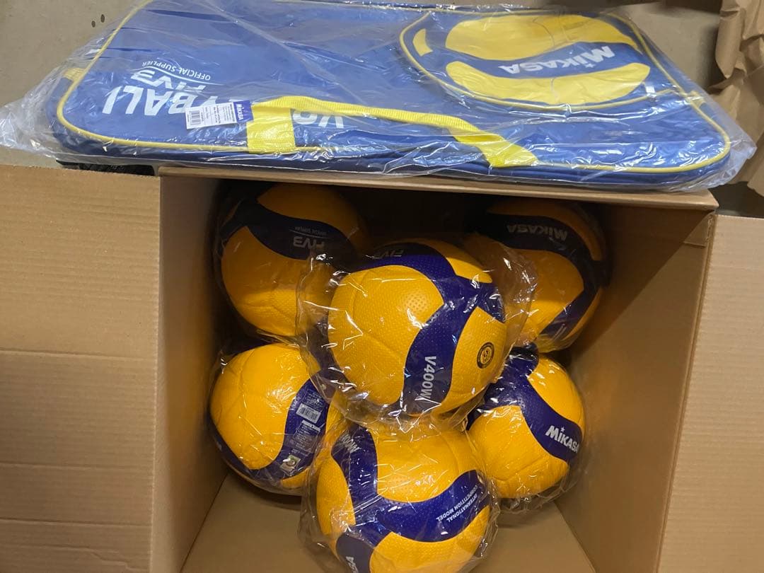 MIKASAバレー4号　V400W 6個セット　ケース付