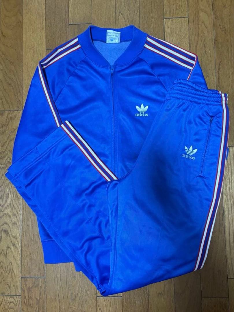 80s adidas atp ジャージ　セットアップ　USA製　トリコカラー
