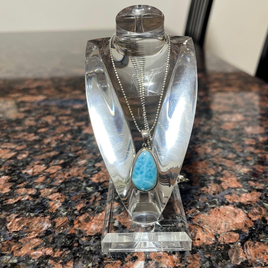 高品質ラリマーペンダントトップ　天然石　パワーストーン