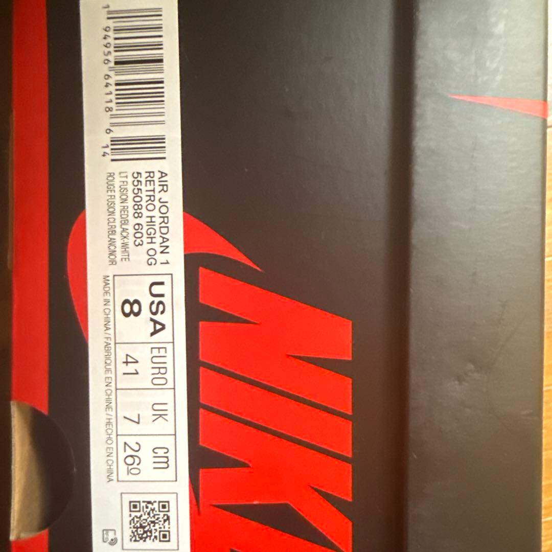 シューズ(男性用) Nike Air Jordan 1 High OGLightFusionRed