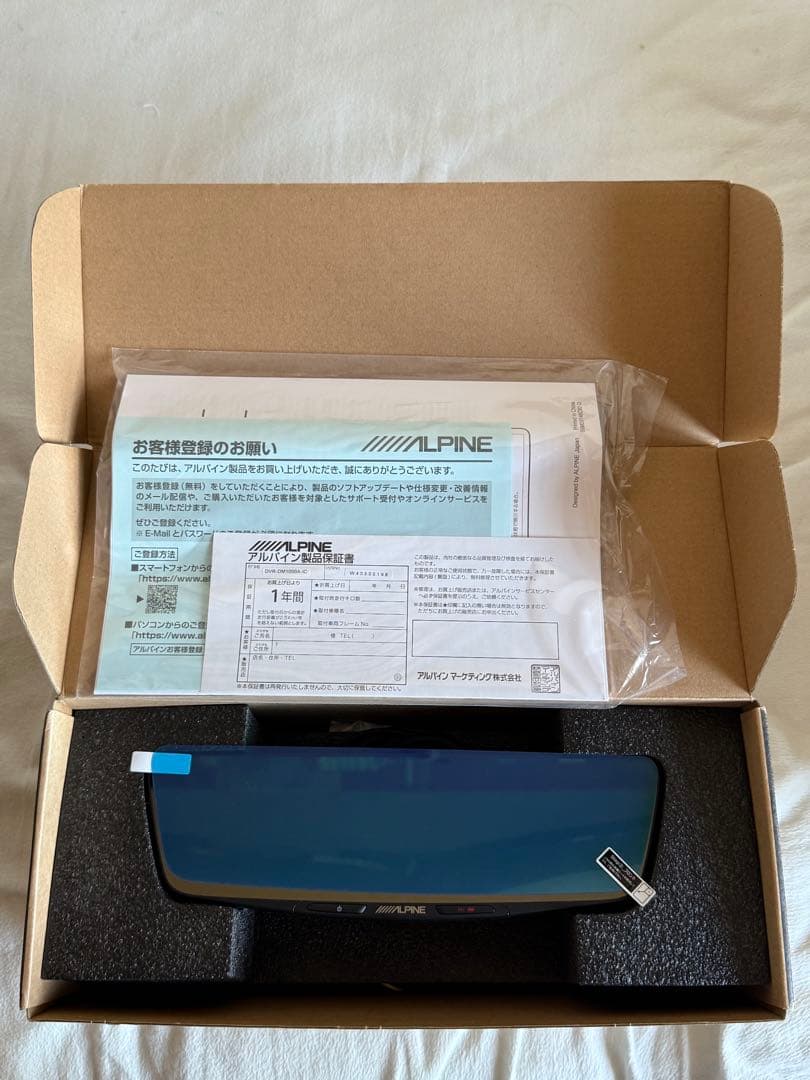 アルパイン10インチデジタルミラーDVRDM1000A-IC