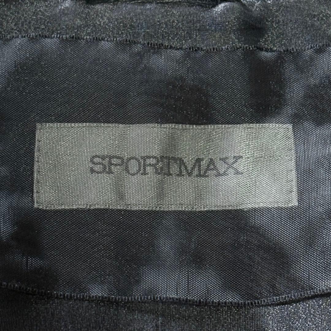 【極美品】スポーツマックス Max Mara ペプラム レザージャケット 短丈