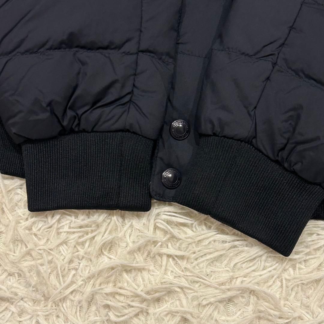 ポロラルフローレン　ダウンジャケット　ポニー刺繍　黒　近年　ロゴジップ　短丈