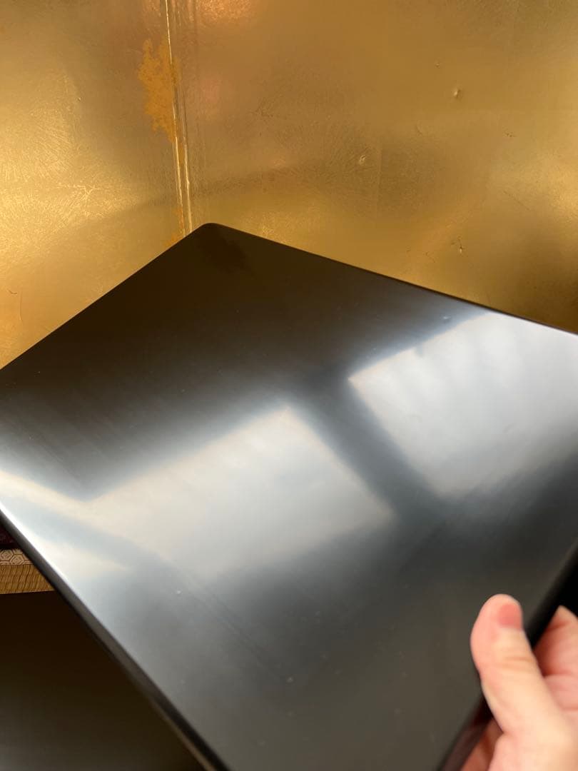 孝昌　敷板　三枚組　茶器／茶道具薄板　本漆三枚組敷板 （矢筈・角蛤・丸蛤)