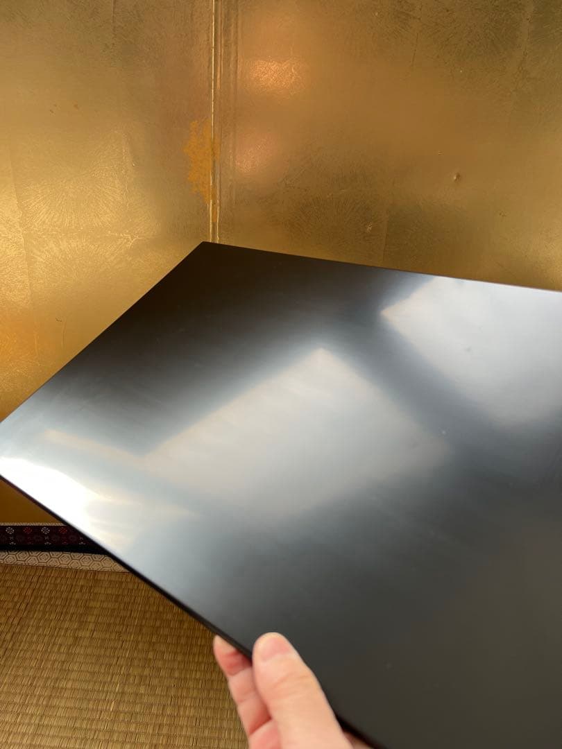 孝昌　敷板　三枚組　茶器／茶道具薄板　本漆三枚組敷板 （矢筈・角蛤・丸蛤)