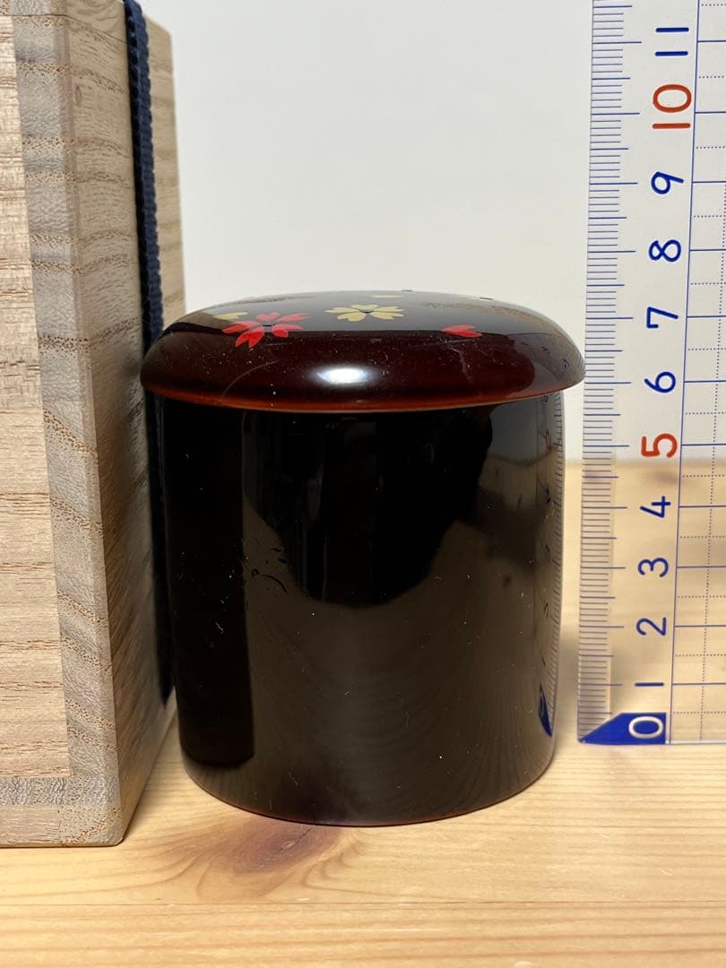 奥津一心斉　金輪寺棗　春秋蒔絵