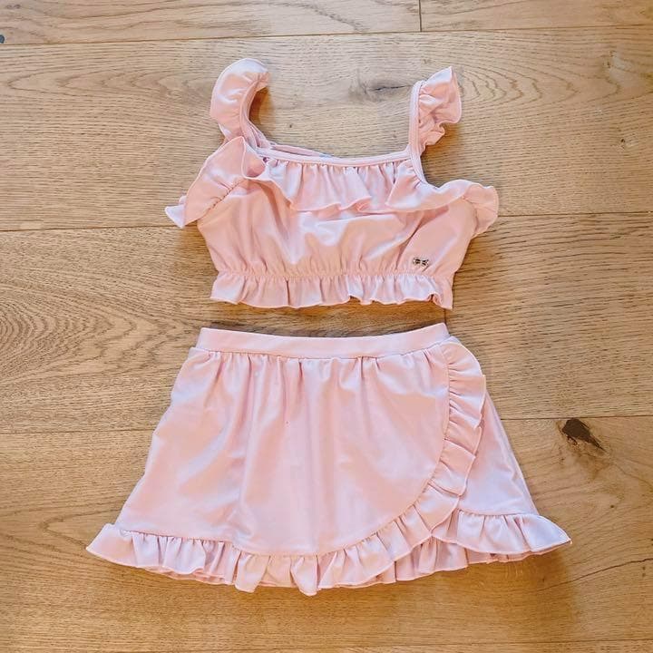 新品　トッカ　水着　ピンク　セット　サイズ100　帽子S