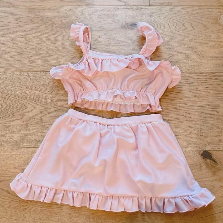 新品　トッカ　水着　ピンク　セット　サイズ100　帽子S