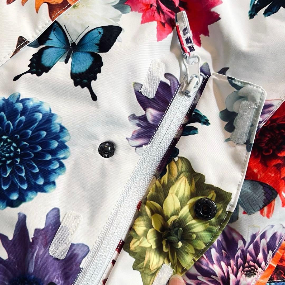 美品✨ロキシー　ROXY 蜷川実花コラボ　スノボジャケット　ホワイト　花柄　総柄