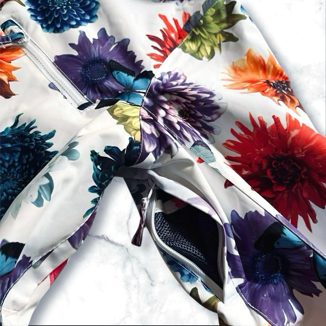 美品✨ロキシー　ROXY 蜷川実花コラボ　スノボジャケット　ホワイト　花柄　総柄