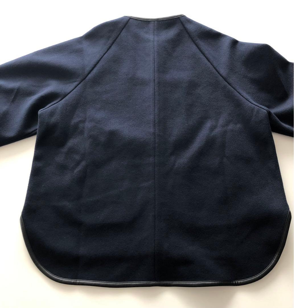 OUR パイピング使いのノーカラージャケット