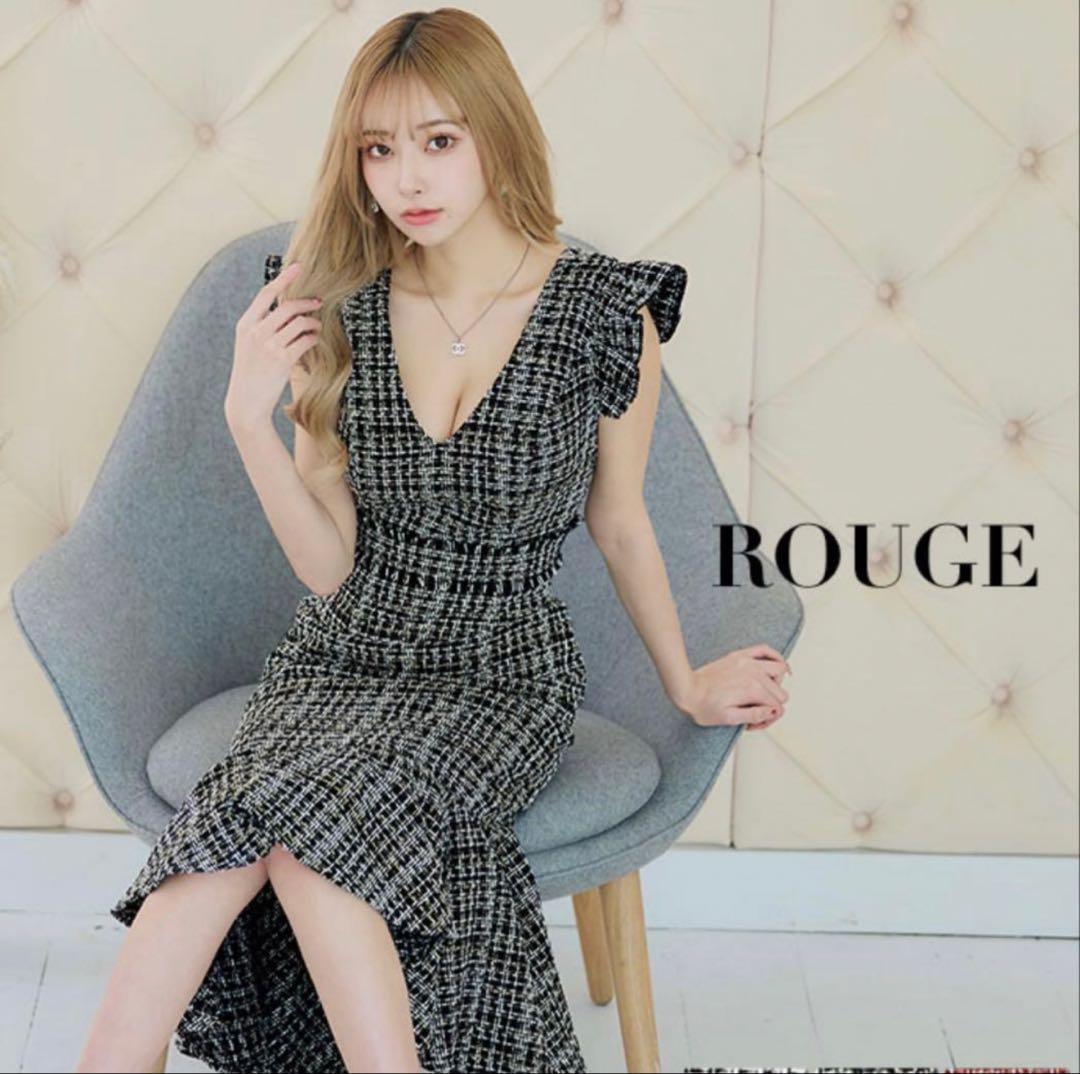 ROUGE フリルスリーブ チェック柄ドレスまとめて 7点。