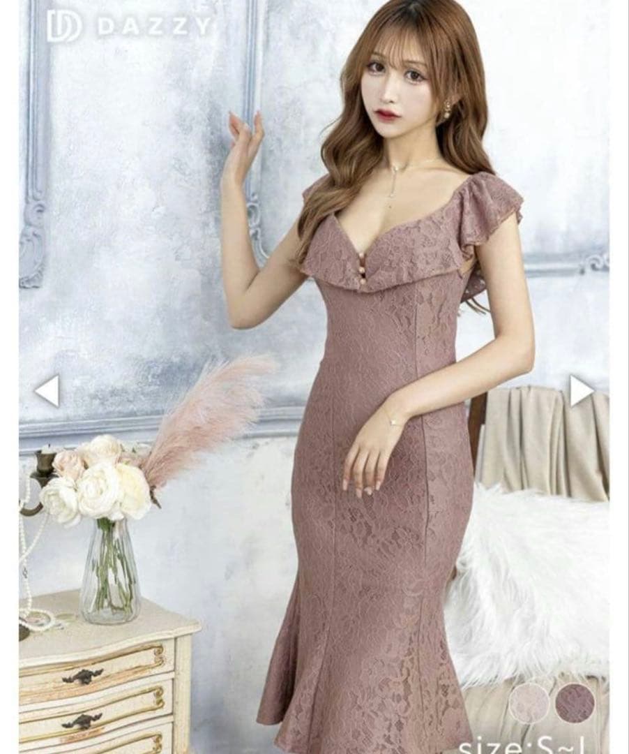 ROUGE フリルスリーブ チェック柄ドレスまとめて 7点。