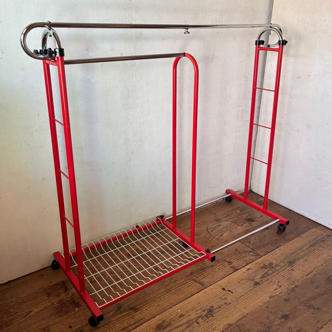 ヴィンテージ 伸縮式 ハンガーラック レトロ ミッドセンチュリー