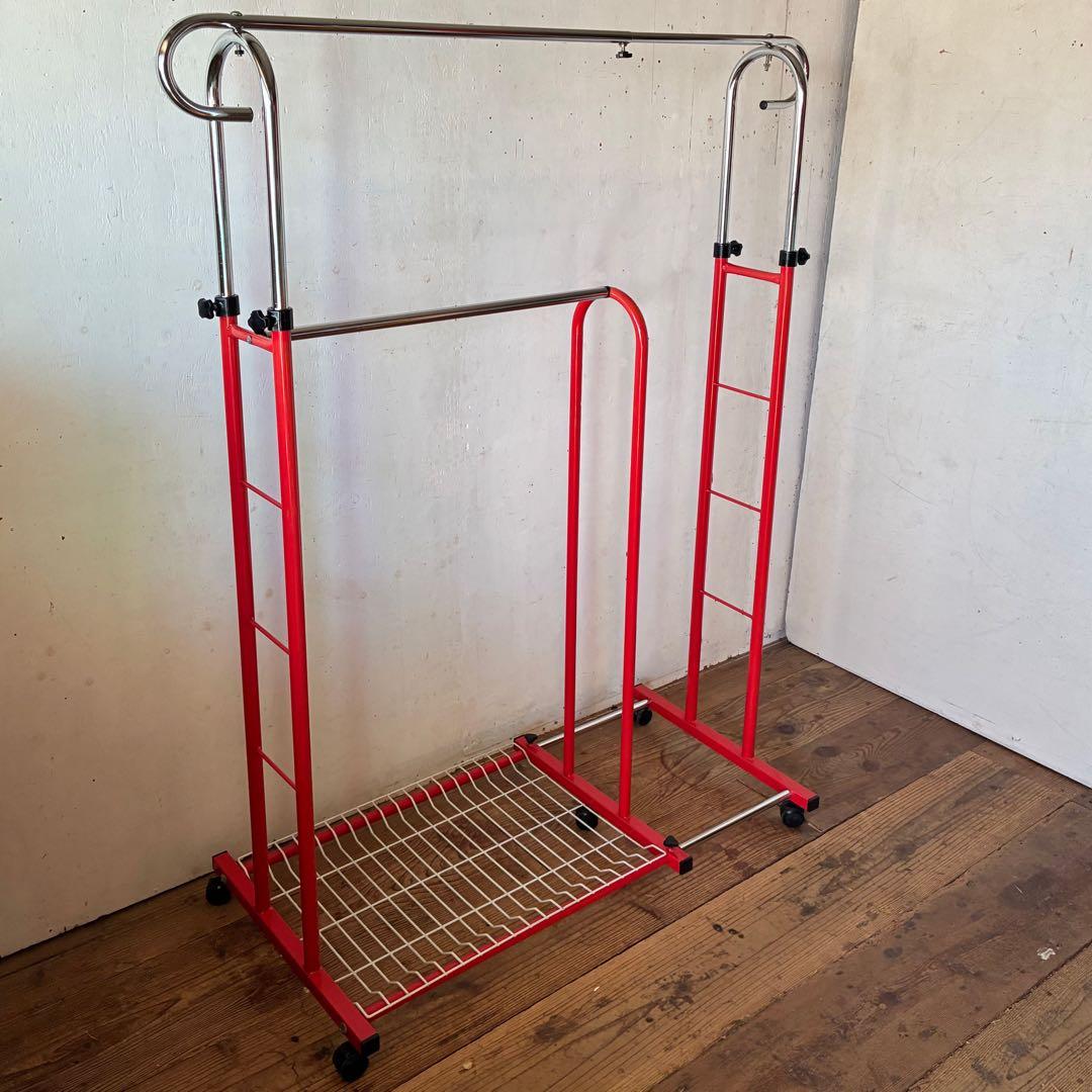 ヴィンテージ 伸縮式 ハンガーラック レトロ ミッドセンチュリー