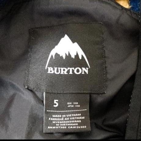 【美品】BURTON バートン キッズ スノーボード メイヴン ビブパンツ 5T