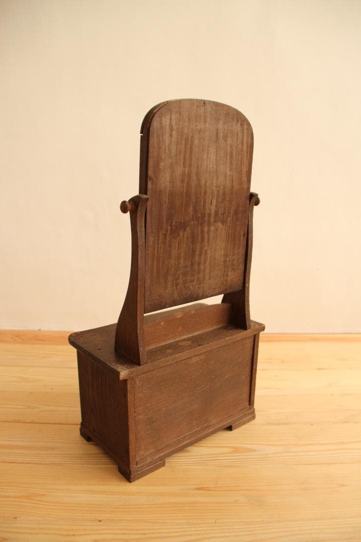 鏡台　木製　日本製　高さ62㎝　アンティーク　古道具　古家具