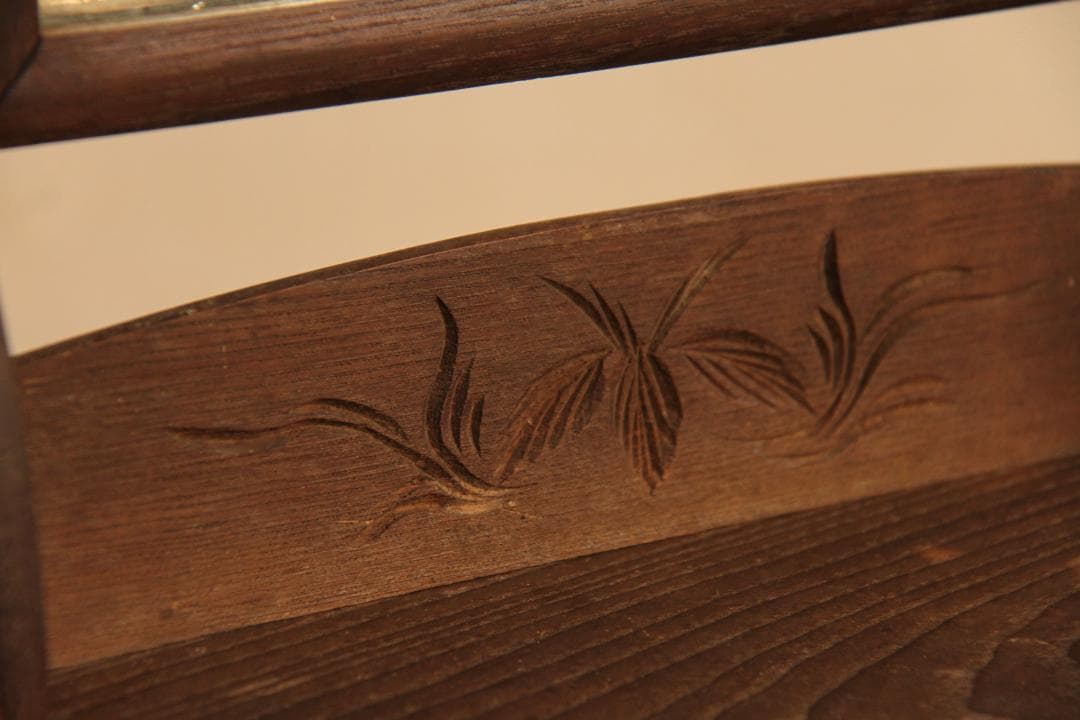 鏡台　木製　日本製　高さ62㎝　アンティーク　古道具　古家具