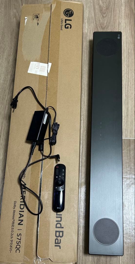 LG S75QC サウンドバー　オーディオ名門MERIDIAN監修