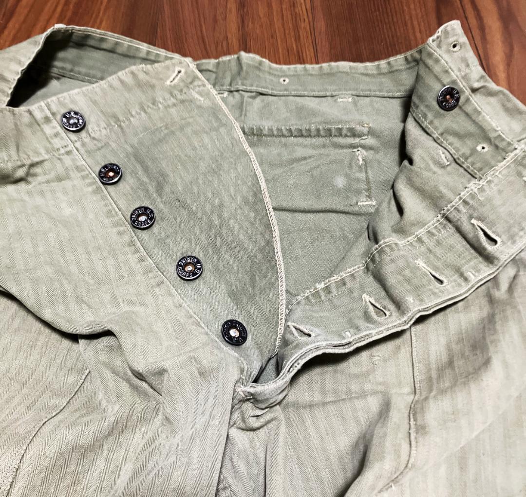 【JANK】米軍 実物 40’s U.S.M.C. P-44 HBTトラウザーズ