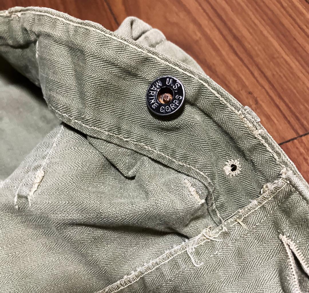 【JANK】米軍 実物 40’s U.S.M.C. P-44 HBTトラウザーズ