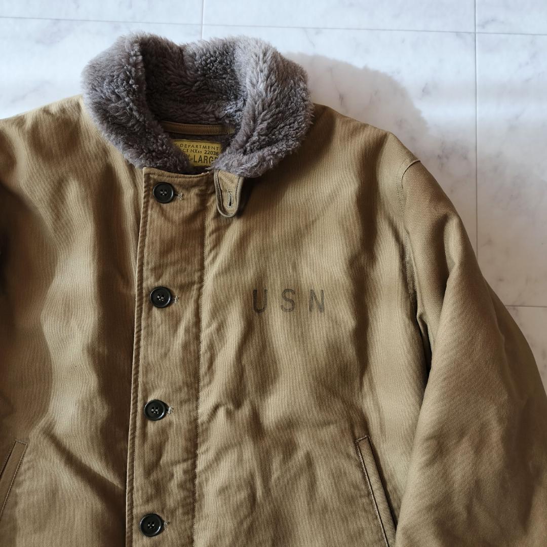 バズリクソンズ N-1 デッキジャケット XL カーキ 東洋エンタープライズ