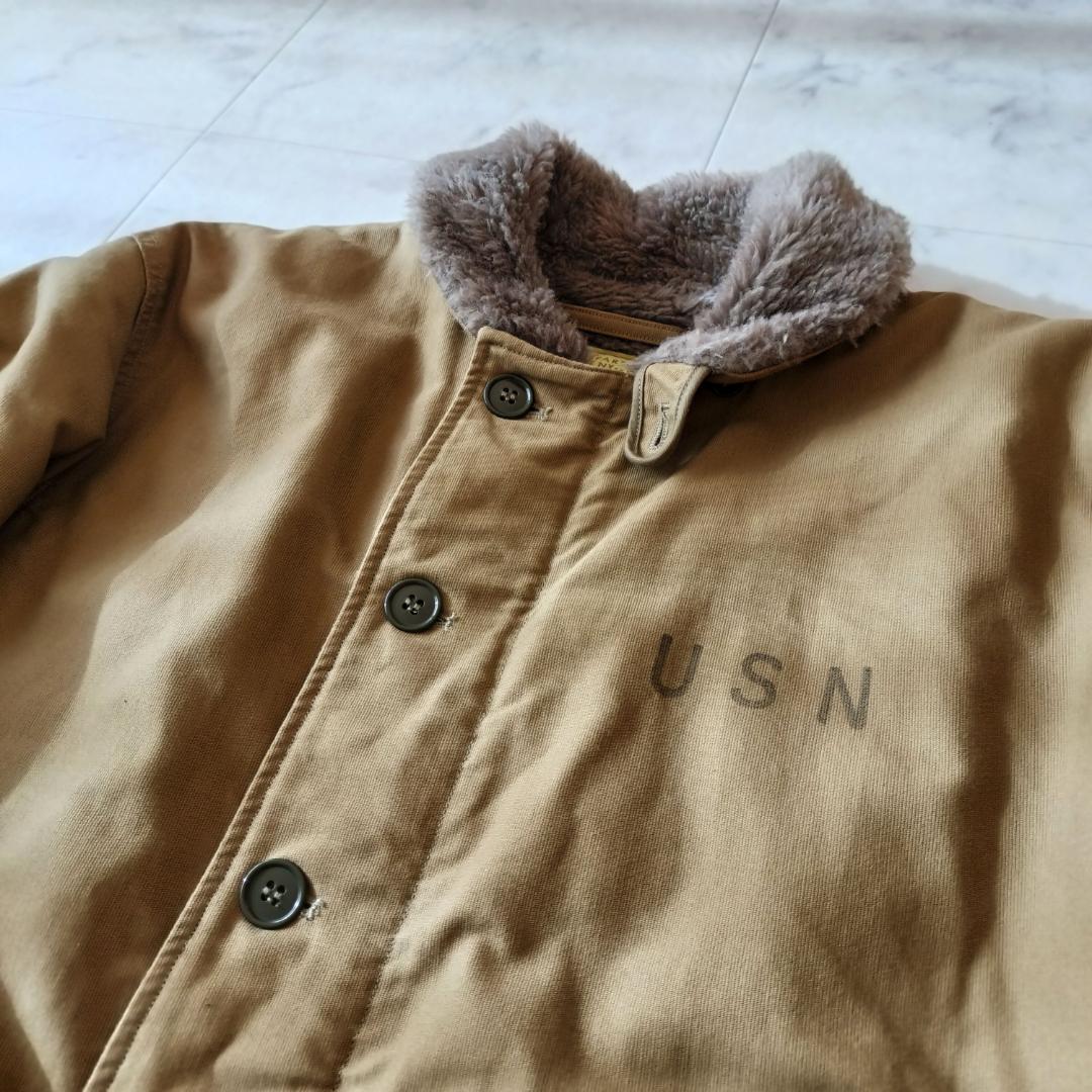 バズリクソンズ N-1 デッキジャケット XL カーキ 東洋エンタープライズ