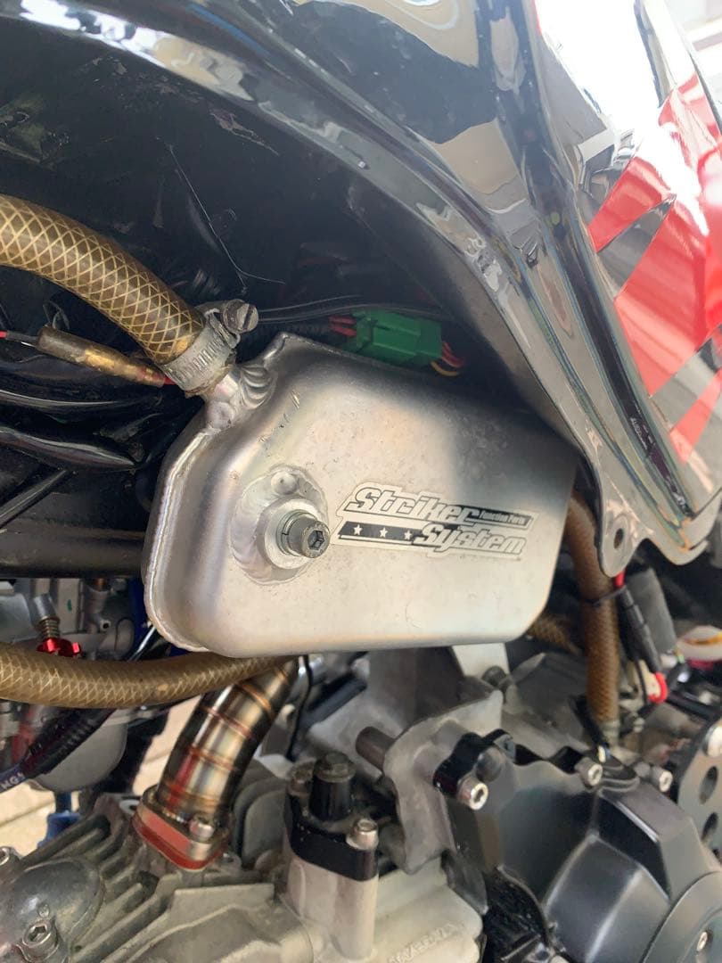 力ワサキKSR110STRIKER ストライ カーシステム オイルキャッチタンク