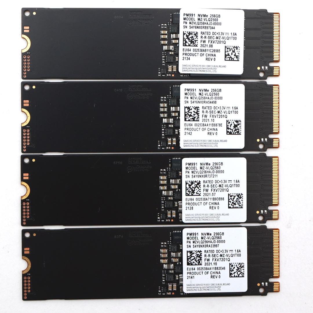 PM991 NVMe 256GB M.2 SSD 4枚セット【⑦0121】