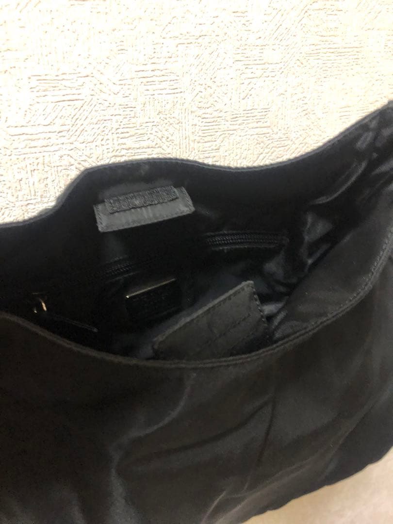 プラダ PRADA ナイロン ショルダー トートバッグ ブラック三角ロゴ
