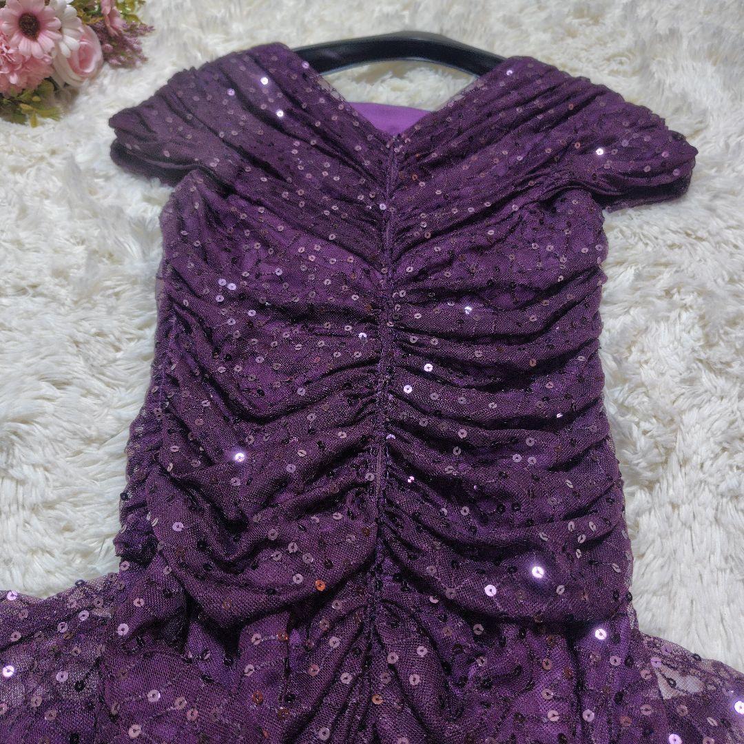 【未使用品♡美シルエット】タダシショージ　スパンコールカクテルドレス　S