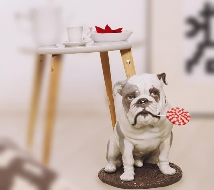 【最終価格】リヤドロ ブルドッグとロリポップ