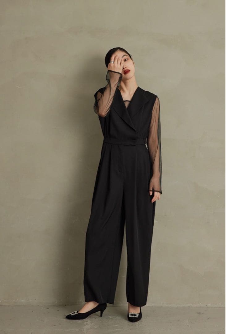 kana / niana セットアップ スタンドアウトカラーオールインパンツ　M