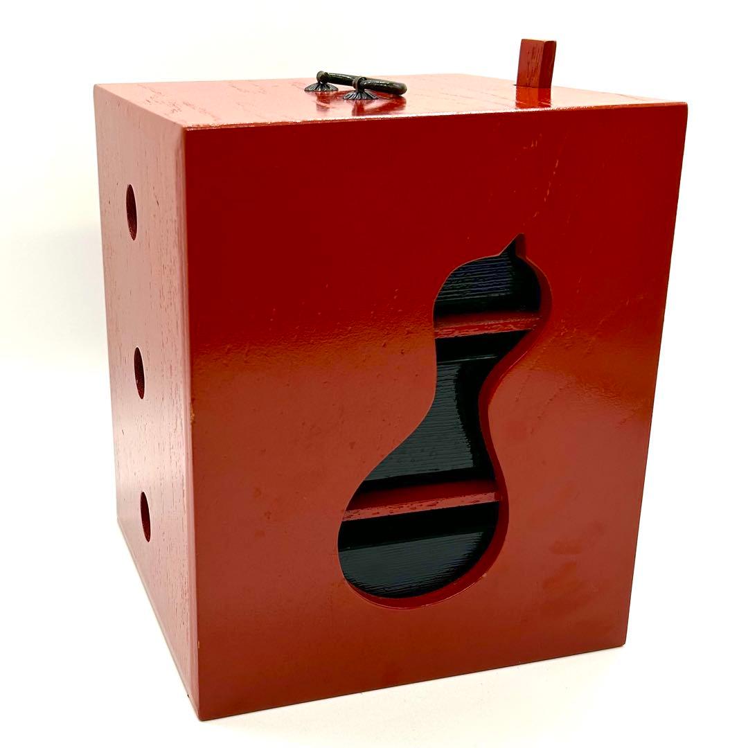 babu まとめ買いお得 木製 野立弁当 朱 内箱付 小物入れ 3段構造