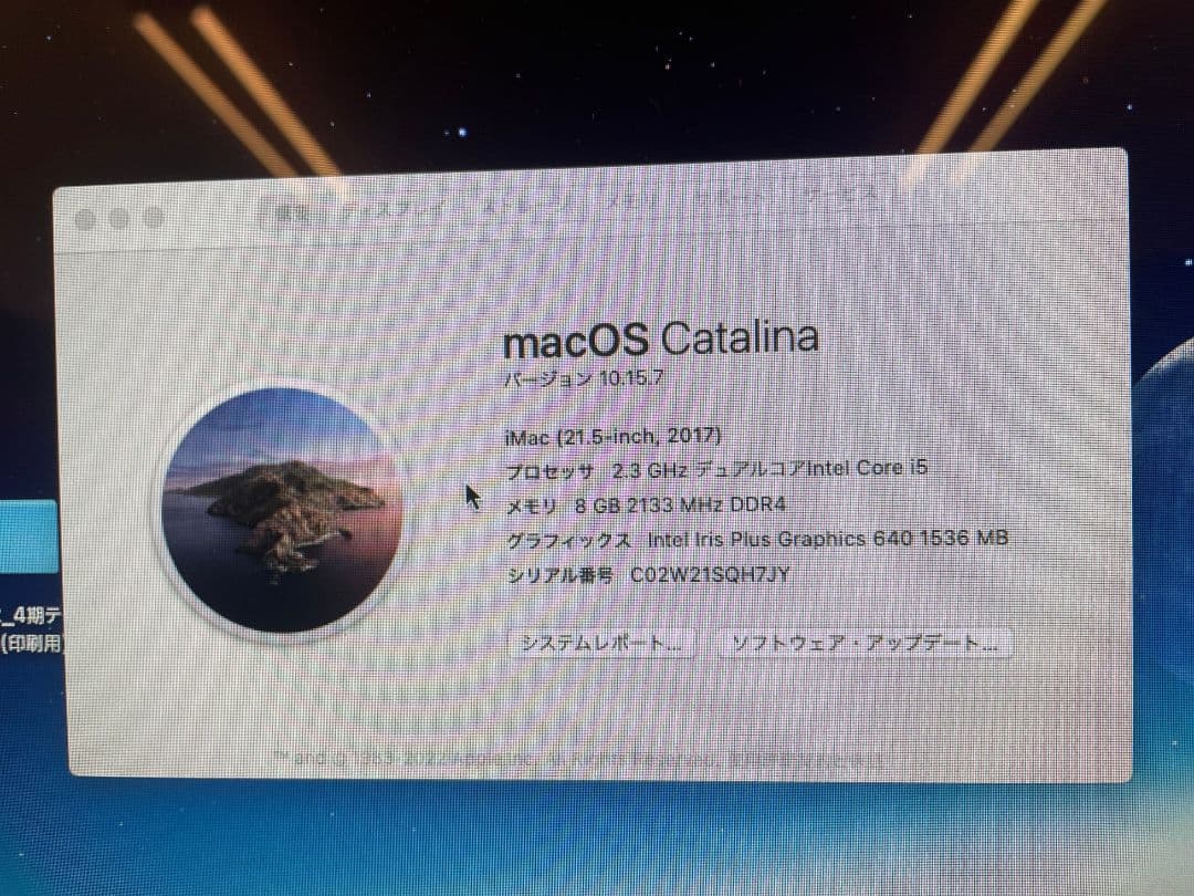 メ*8様 i Mac 2017年式 1TB 21.5inch マウス：キーボード