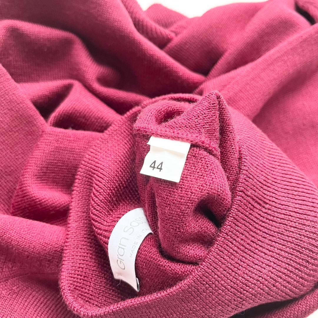 美品『Gran Sasso』モックネックニット／ウール／イタリア製／春秋冬／44