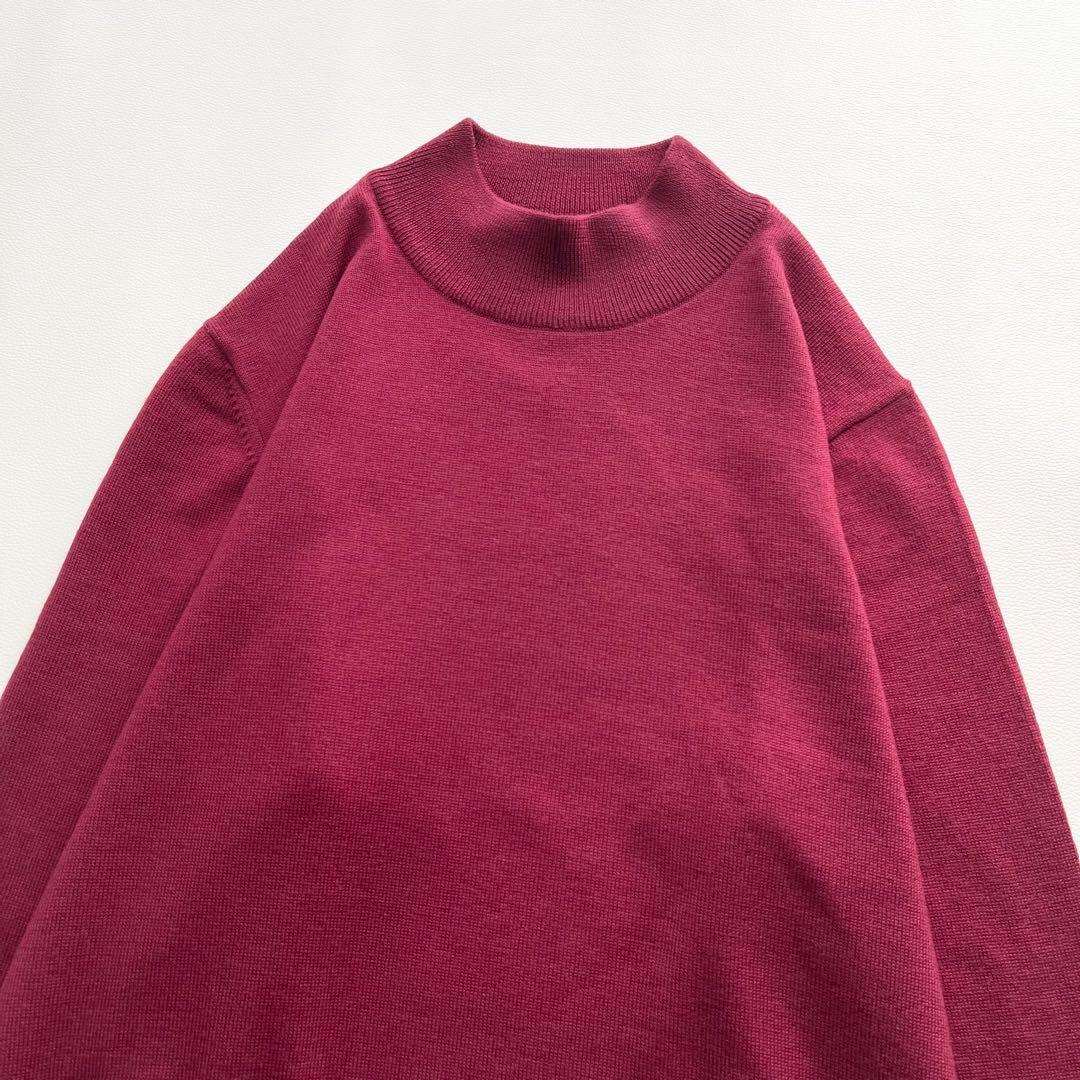 美品『Gran Sasso』モックネックニット／ウール／イタリア製／春秋冬／44