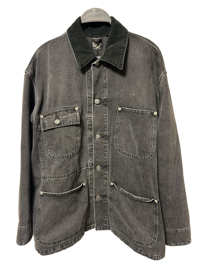 orSlow オアスロウ リラックスフィット カバーオール ブラック黒デニム