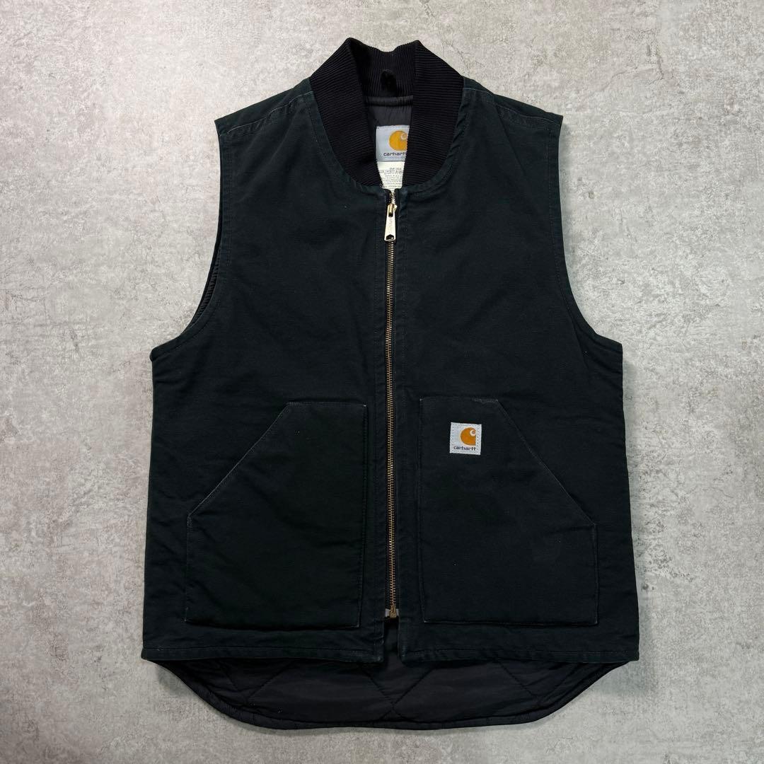 クリケット様 カーハート【S】00s ダックベスト ブラック フェード