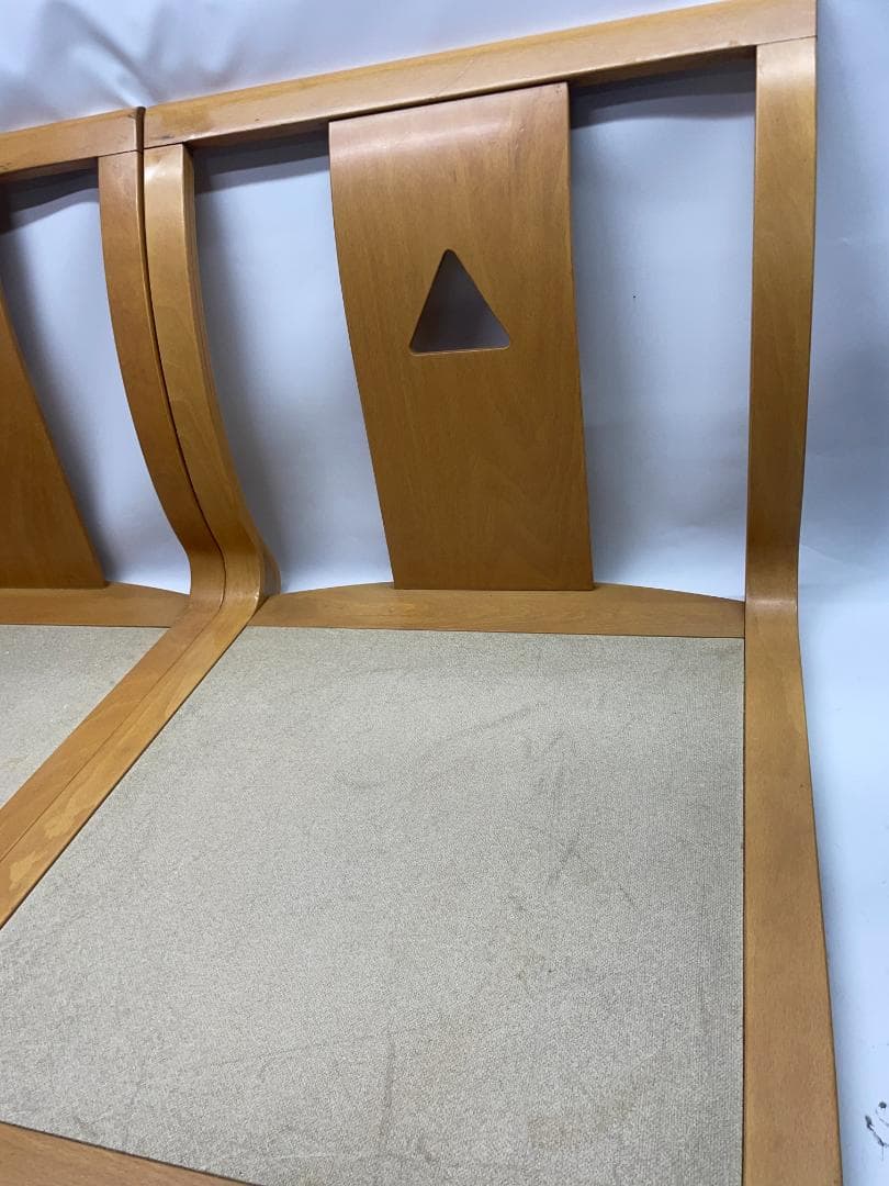 高級座椅子　日本家具　木製　和モダン座椅子 4脚セット 04c24