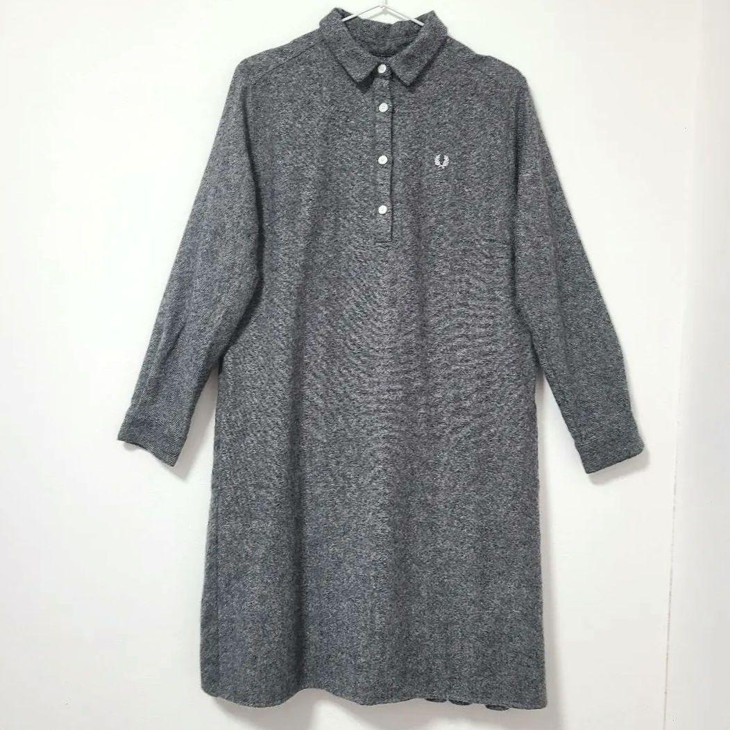 フレッドペリー グレー ポロシャツスタイル ワンピース 10